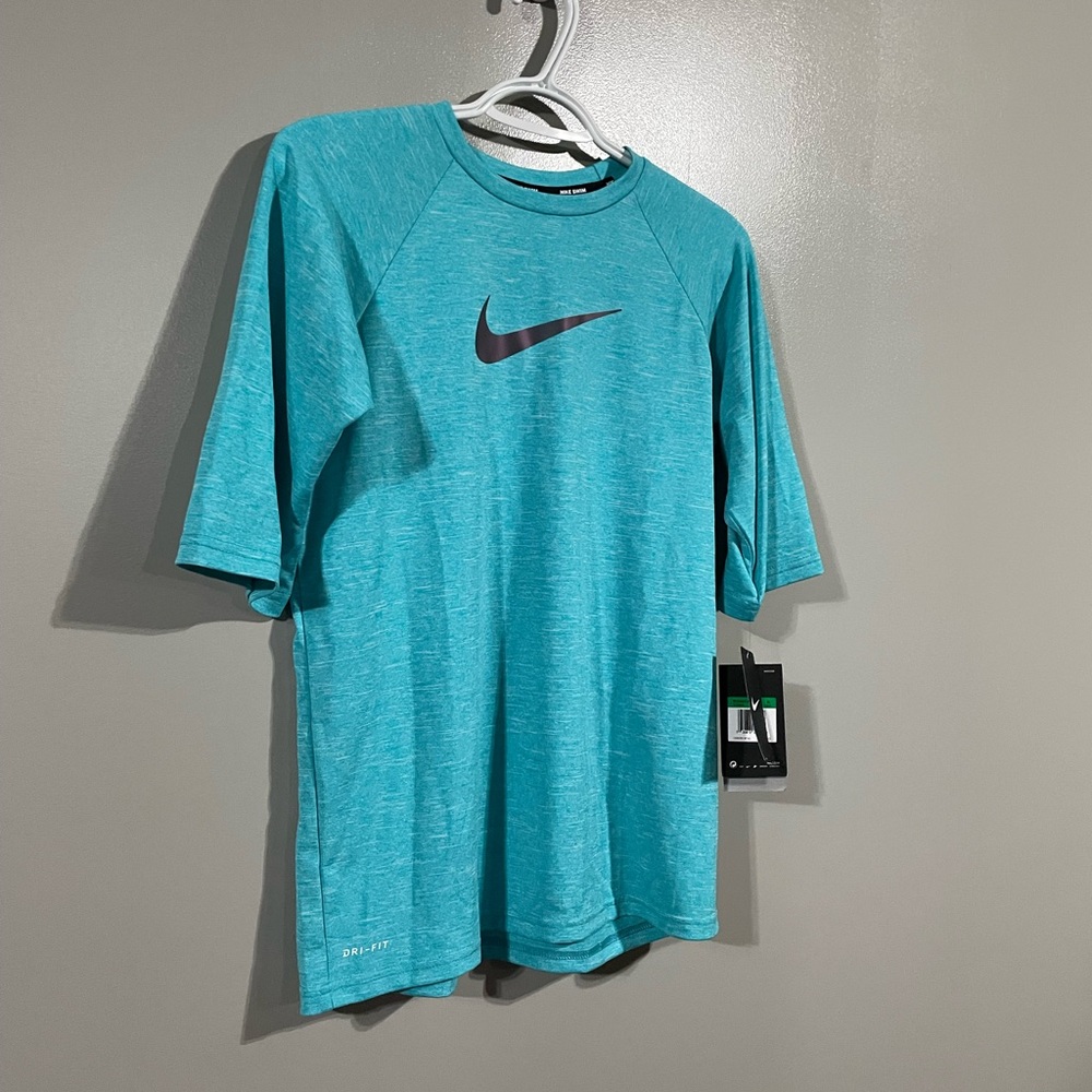 Nike Kids Swim Shirt - Teal